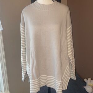 Striped Beige Sweater